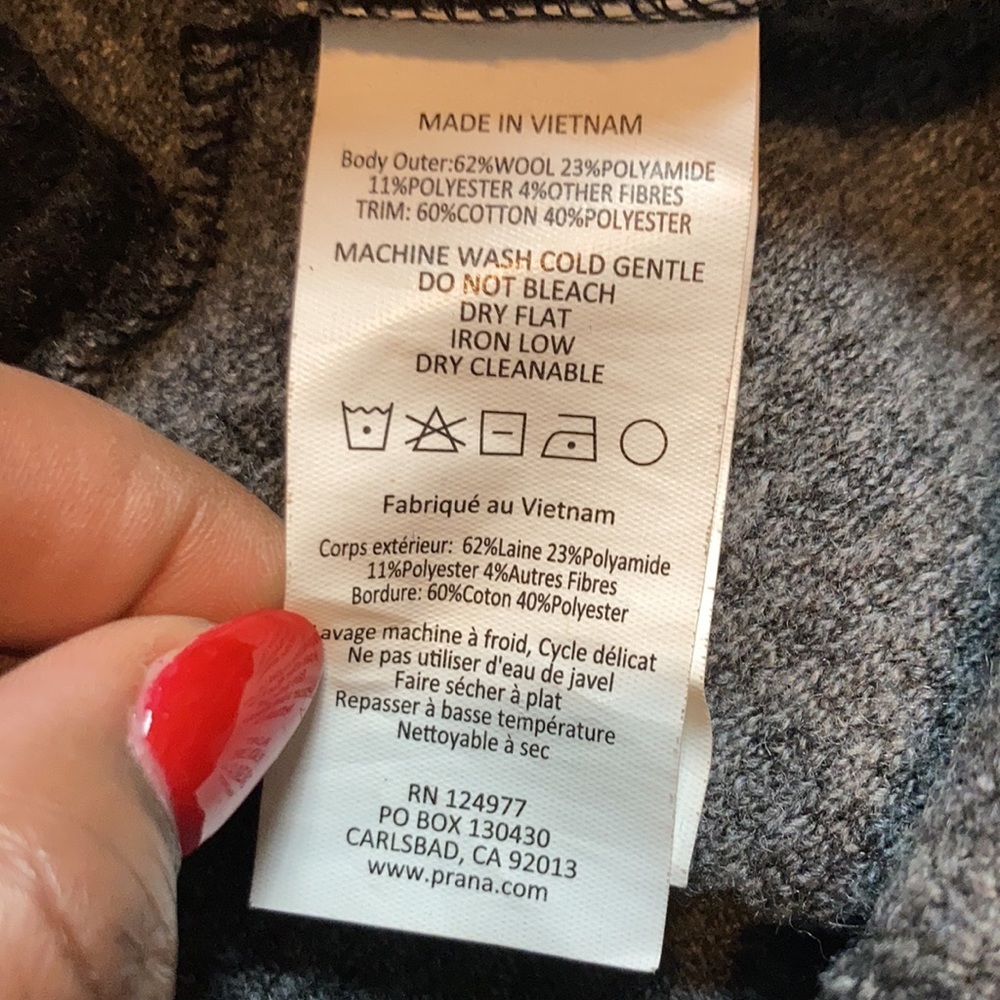 PrAna Milana striped sweater Jacket. Small. - Picture 4 of 6